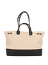 Diamond Quilted Tote, back view